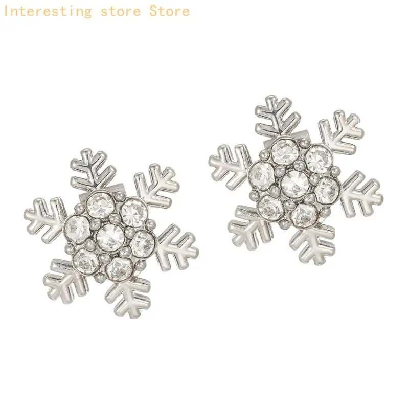 Schneeflocken-Ohrhaken-Charm-Ohrclip für Freeclip 1/2 Zubehör für den täglichen Look 55KC – Detail 7