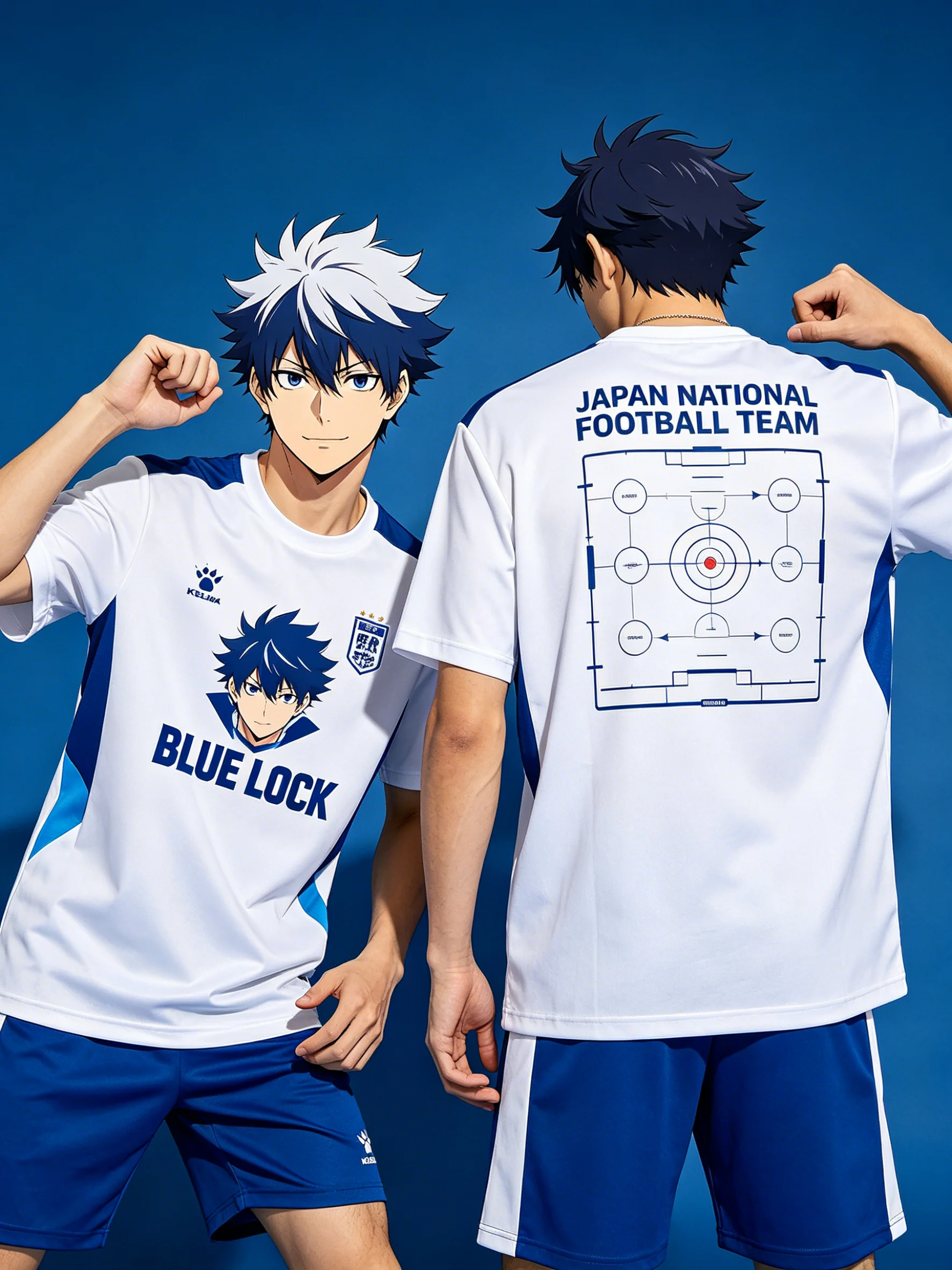 

Japanese anime Blue Lock Athlete's T-shirt Short Sleeve O-neck Fitness Gym Workout Summer Casual Sports Street Style Top jersey