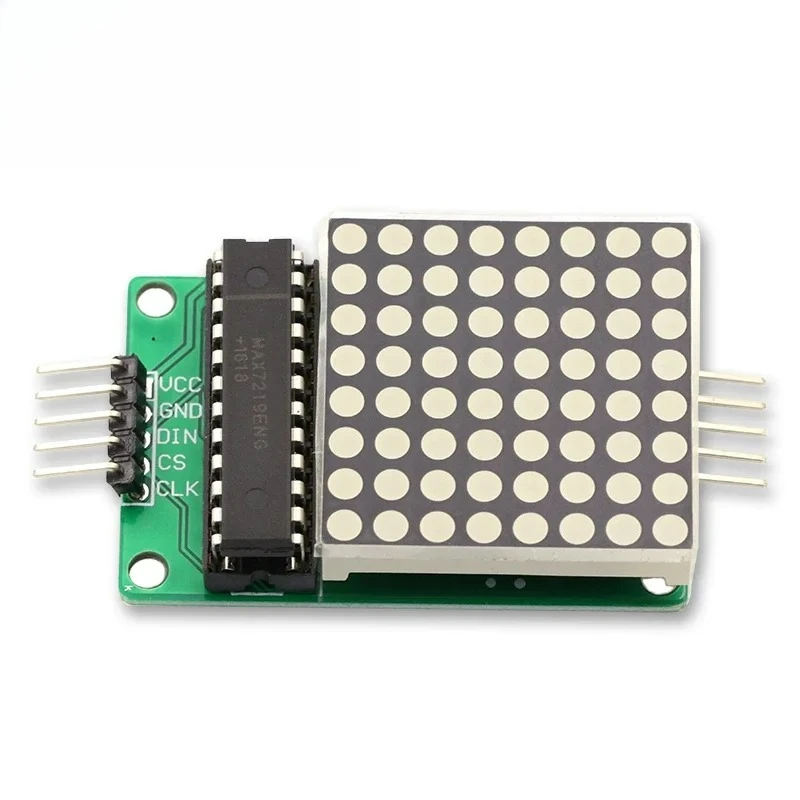 MAX7219 Modulo LED a matrice di punti 8*8 Modulo display 5V Modulo microcontrollore a luce rossa Modulo di controllo display LED MCU