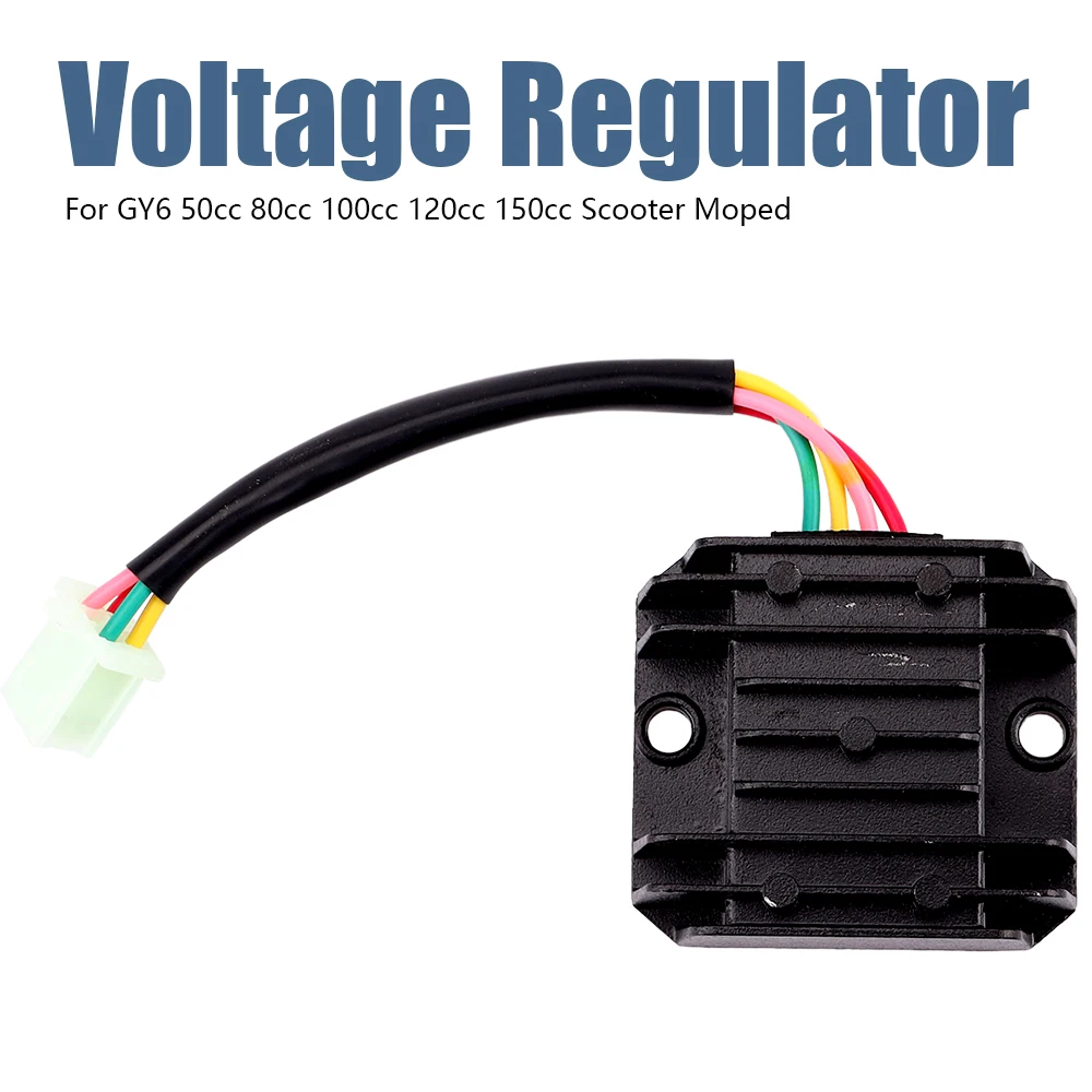 12V Motorcycle Voltage Regulator Rectifier 4 Wires Voltage Regulator For GY6 50cc 80cc 100cc 120cc 150cc Scooter Moped Rectifier