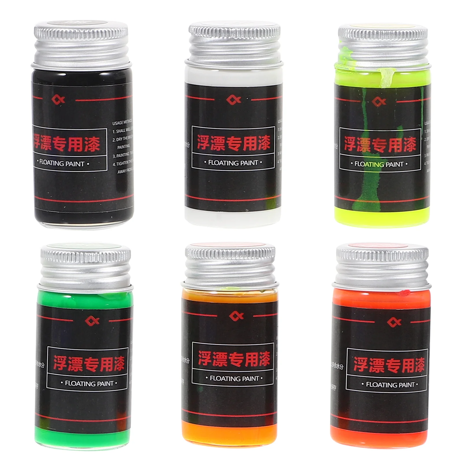 

6pcs Fishing Lure Oil Paints Magnifying Paints Magnifying Paints Fluorescent Paints oil paints set