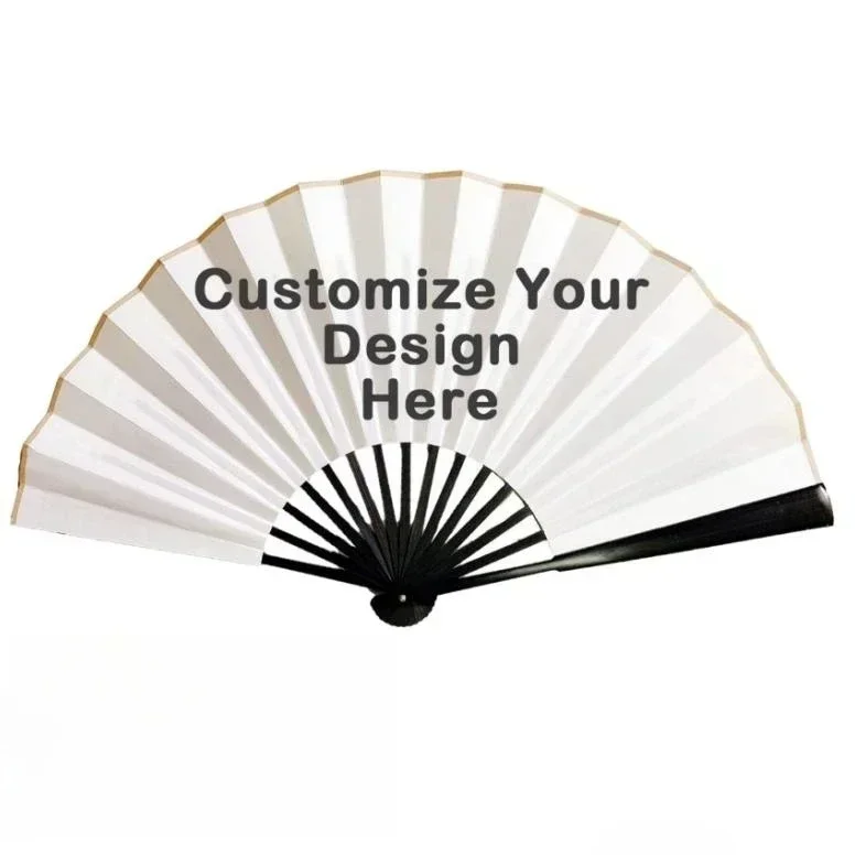 

Custom Folding Fan Personalized Handheld Folding Fans with Bamboo Frames Vintage Style for Dancing Cosplay Wedding Party Props