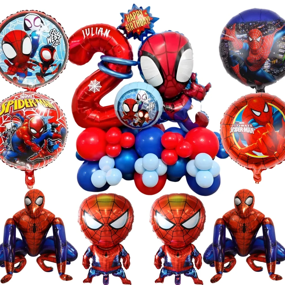 Spidey And His Amazing Friends Birthday Decorations Tableware Kit Plates Cups Backdrop Balloons birthday Party Supplies gifts