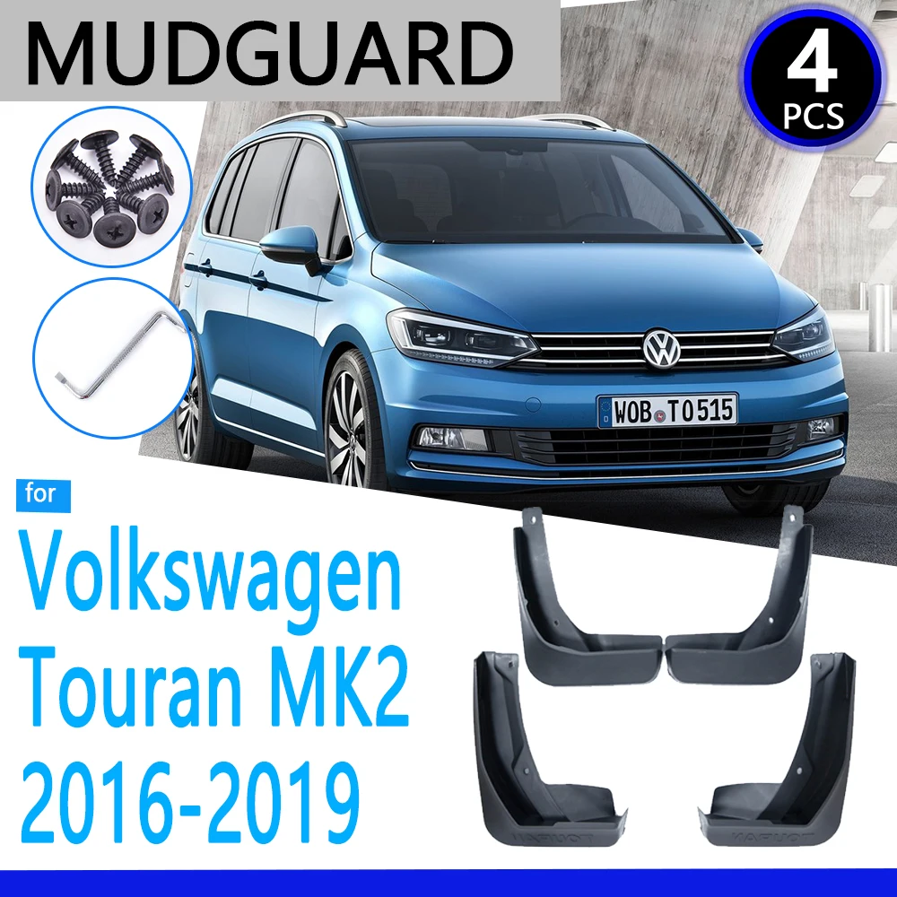 Mudguards fit for Volkswagen VW Touran 2016 2017 2018 2019 MK2  Car Accessories Mudflap Fender Auto Replacement Parts