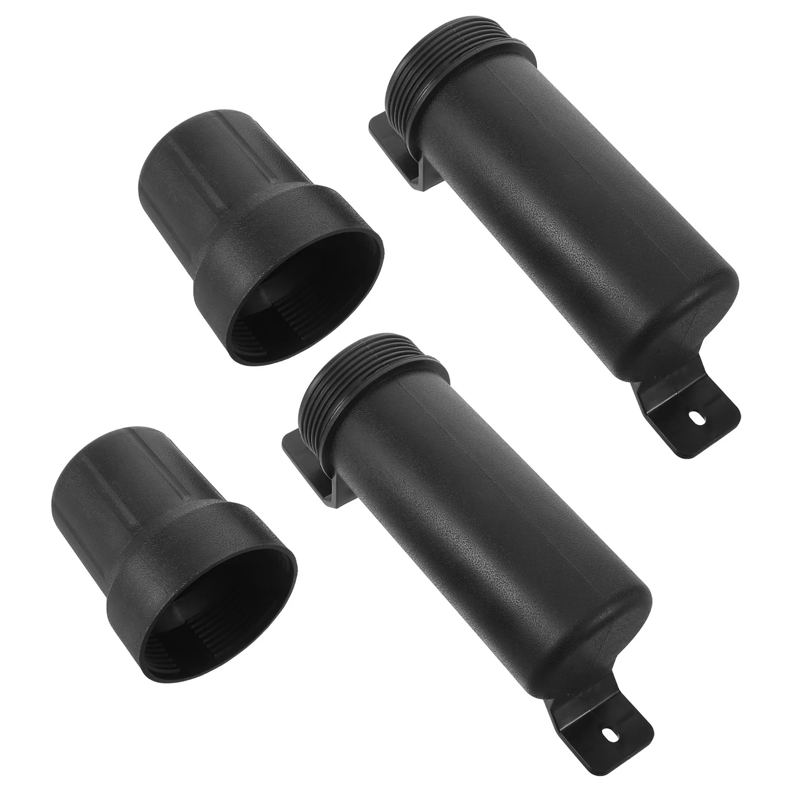 2Pcs Motorcycle Tool Tube Waterproof Plastic Seal Cap High Capacity Storage Canister for Off Road Dirt Bike Tool Box Document