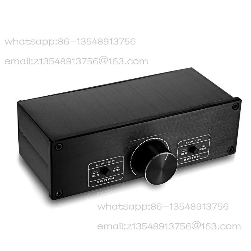 Loss-free fully balanced passive front-stage active speaker volume adjustment controller 2 in and 2 out