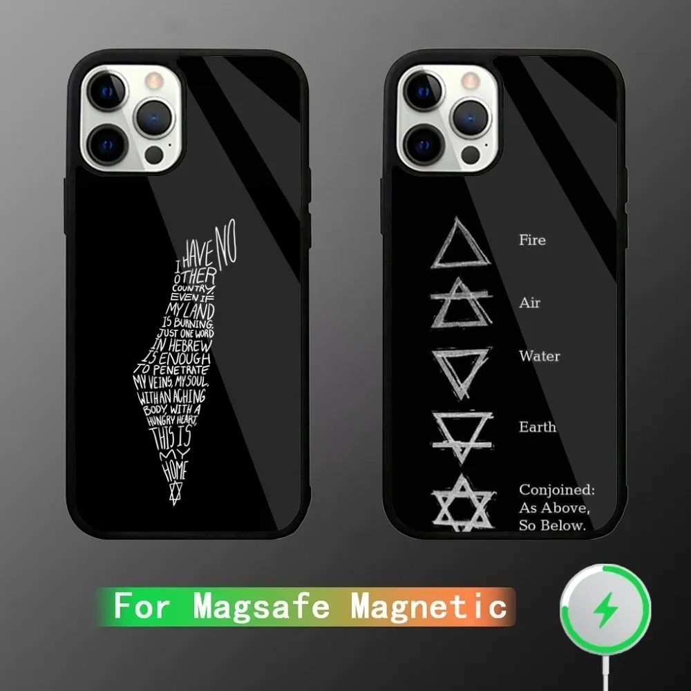 

Israel Phone Case For iPhone 15,14,13,12,11,Plus,Pro,Max Mini Magsafe Magnetic Wireless Charging
