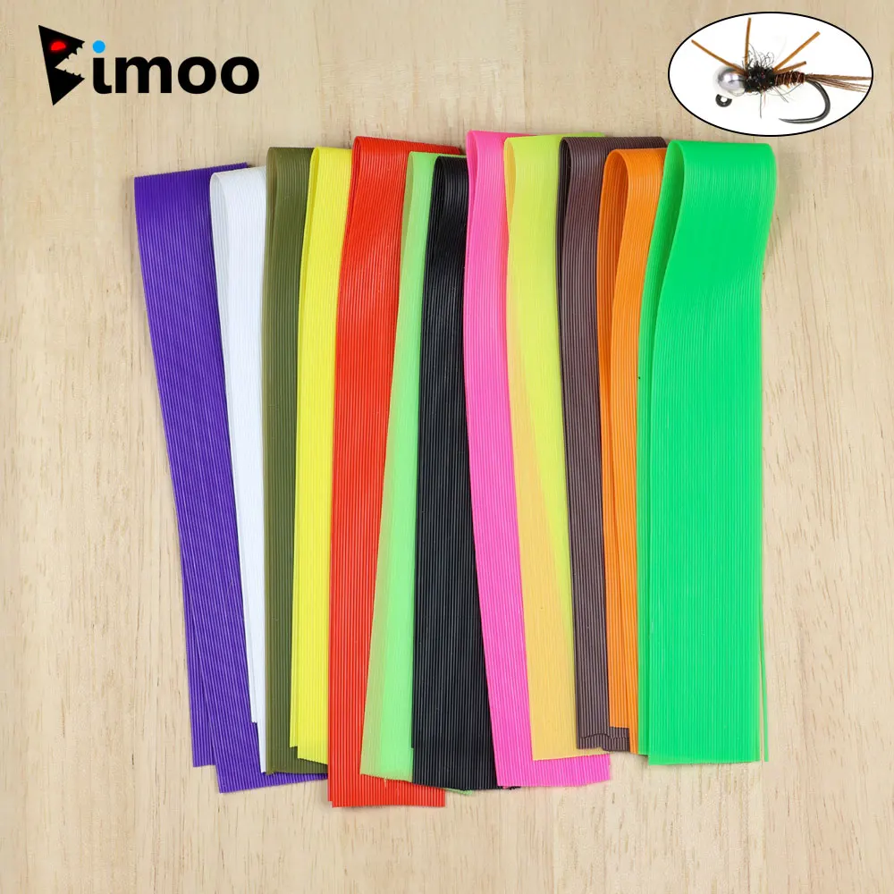 

Bimoo 40Strands/PC 30CM Long Silicone Rubber Legs Soft Worm Nymph Fly Legs Fishing Jig Lure Skirts Trout Fish Fly Tying Material