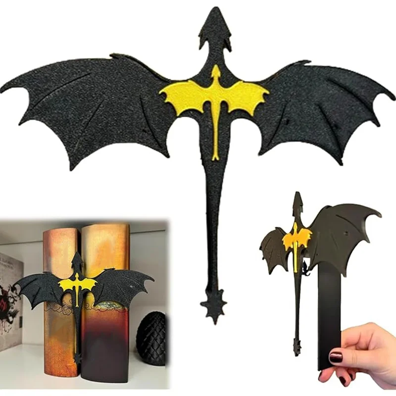 

Dragon Book Insert Fourth Wing Double Dragon Book Insert 3D Bookmark Supplies Handmade Decorative Bookends Bookshelf Decor