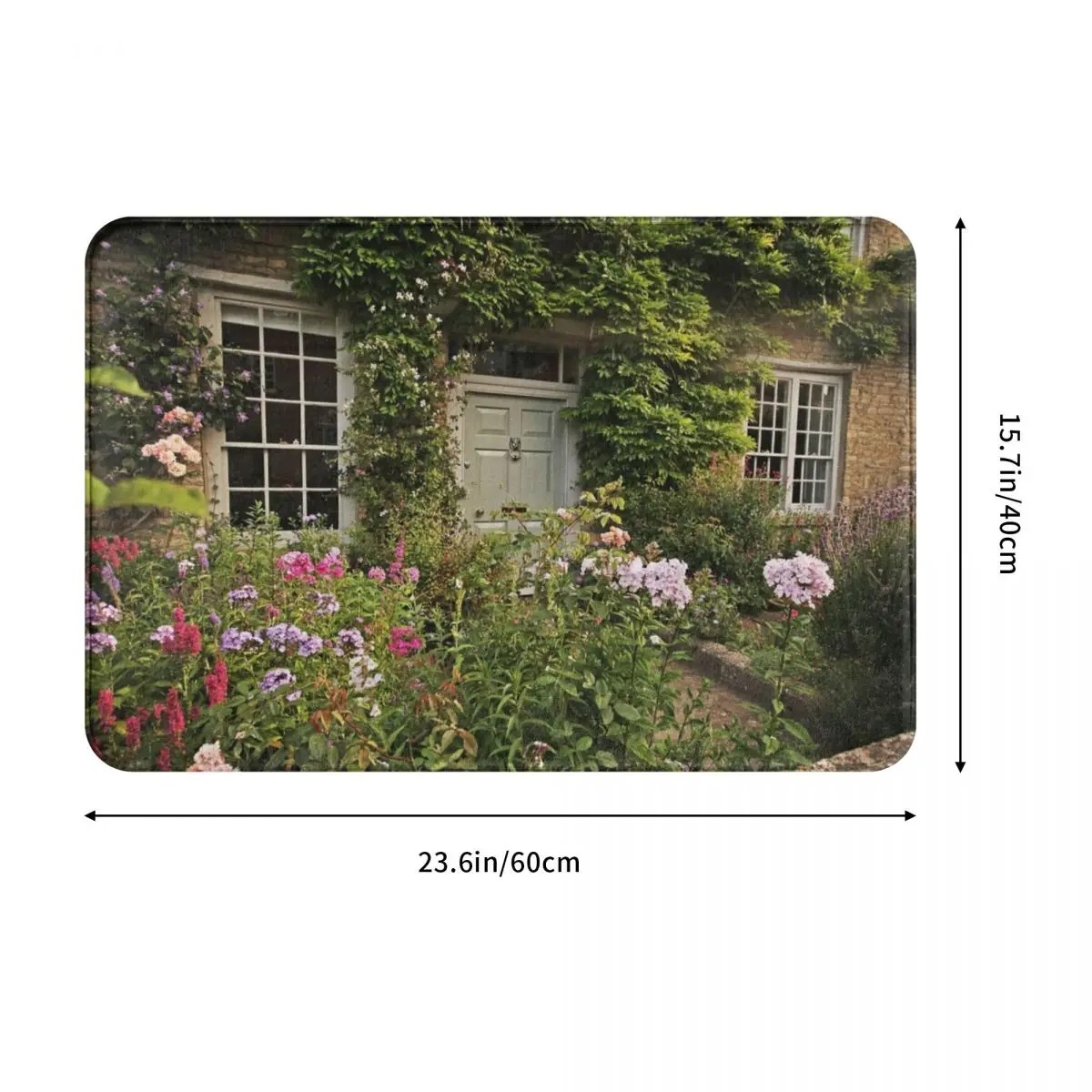 Country Garden Polyester Doormat Rug carpet Mat Footpad Anti-slip Absorbent Mat Corridor Kitchen Bedroom balcony toilet 40x60cm