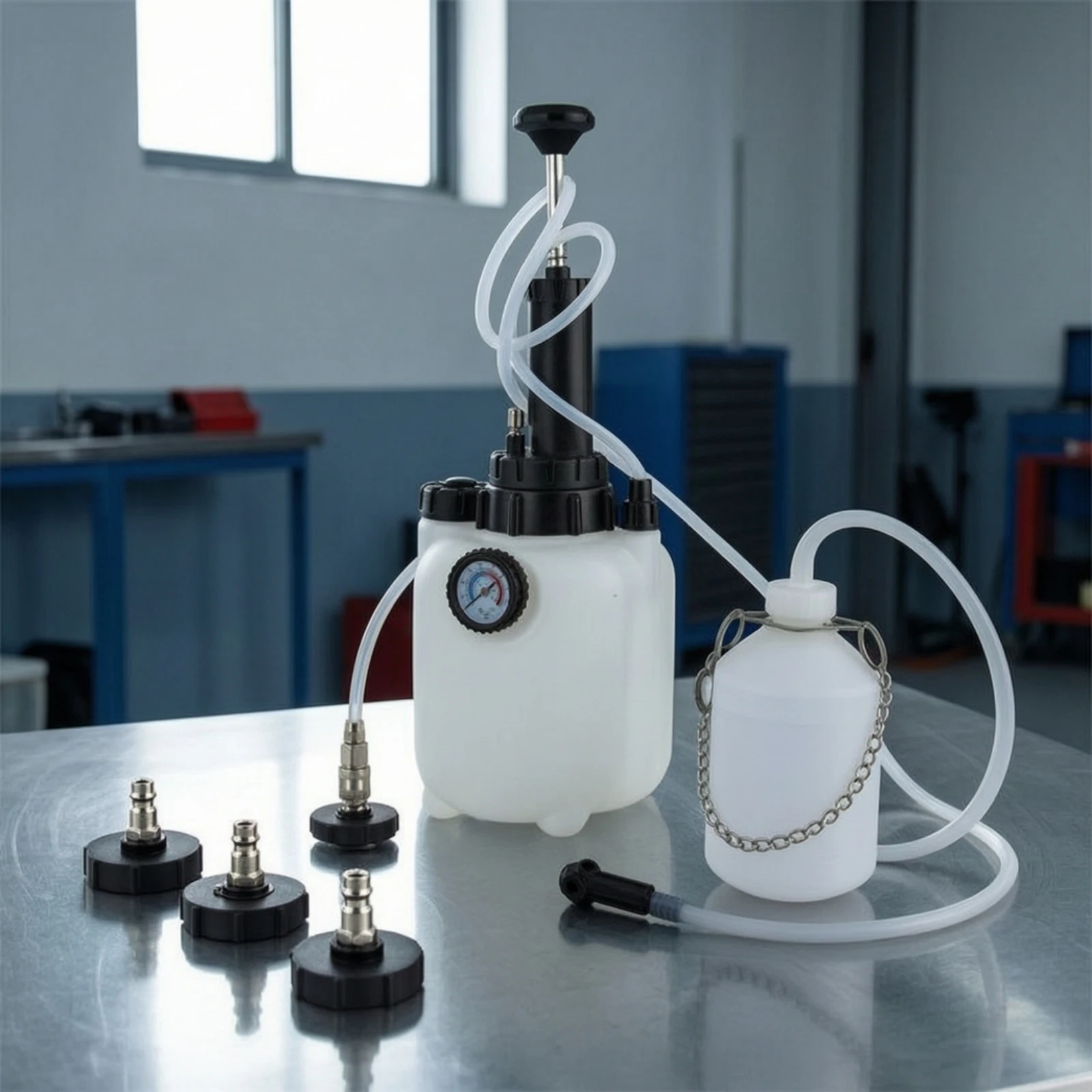 أداة يدوية لتفريغ سائل الفرامل - مراجعة Brake Bleeder Kit وسعره