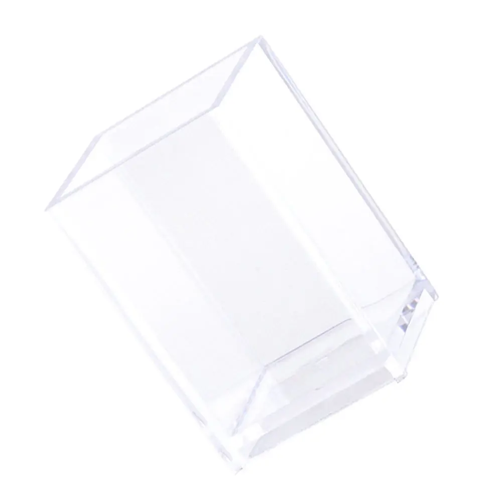 

Plastic Square Pen Holder Storage Box for Makeup Brushes Stationery Transparent Desk Organizer Large Capacity Beauty Tool