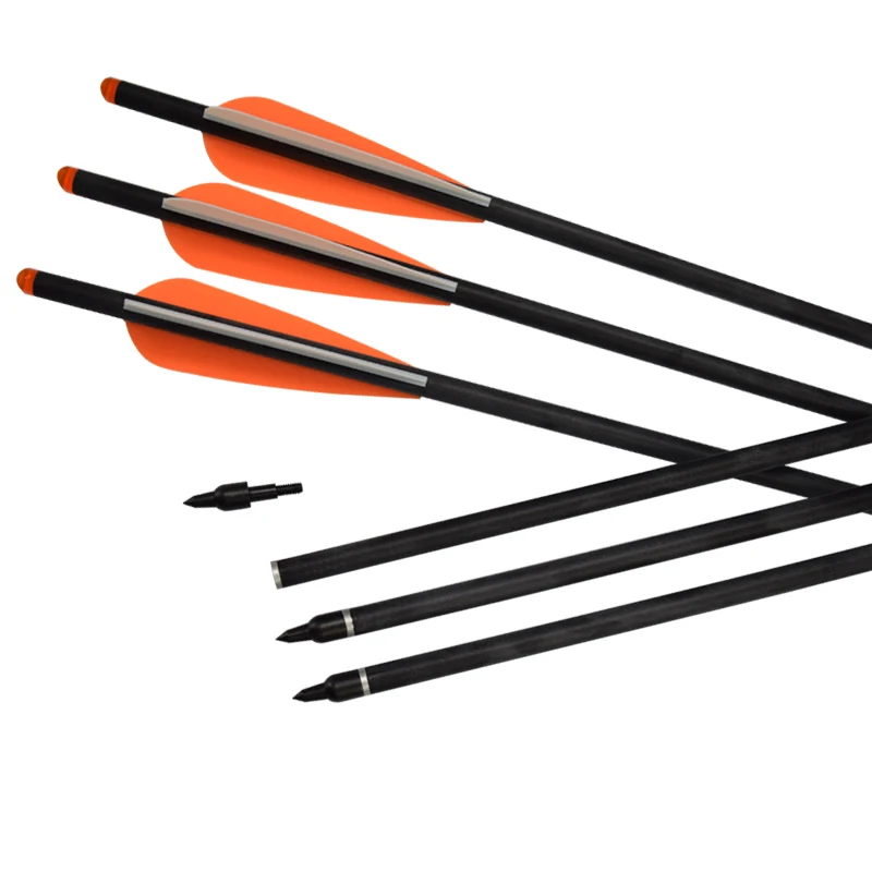 

600PCS 18/22“ inch Carbon Crossbow Bolts Bio Archery with 4 Inch Vanes US Local Wholesale