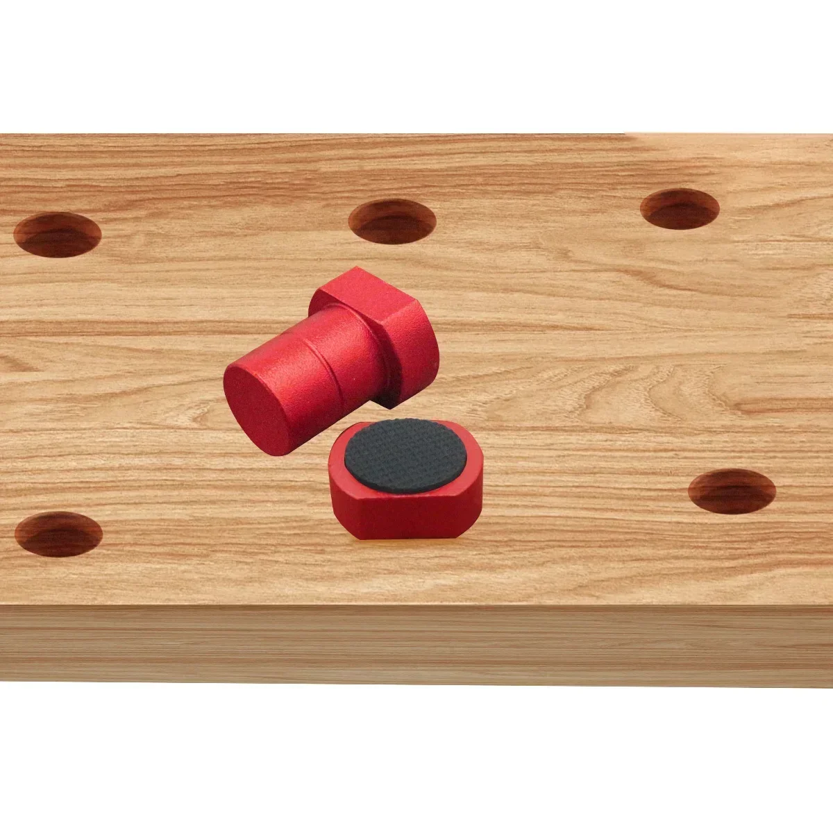 1PCS 19mm 20mm Woodworking Bench Dogs Aluminum Alloy Workbench Peg Brake Stops Clamp Table T-Track Planing Stop Positioning Plug