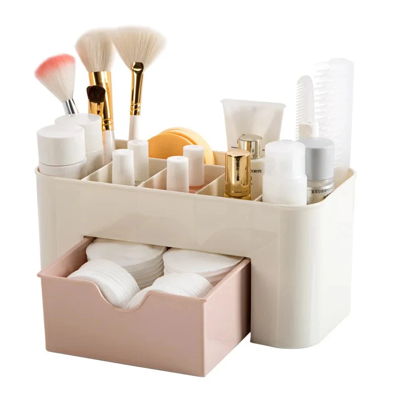 

Nail Storage Box Plastic Drawer Style Easy to Clean Desktop Organization Large Capacity Cotton Swab Polishing Sand Strip Toolbox