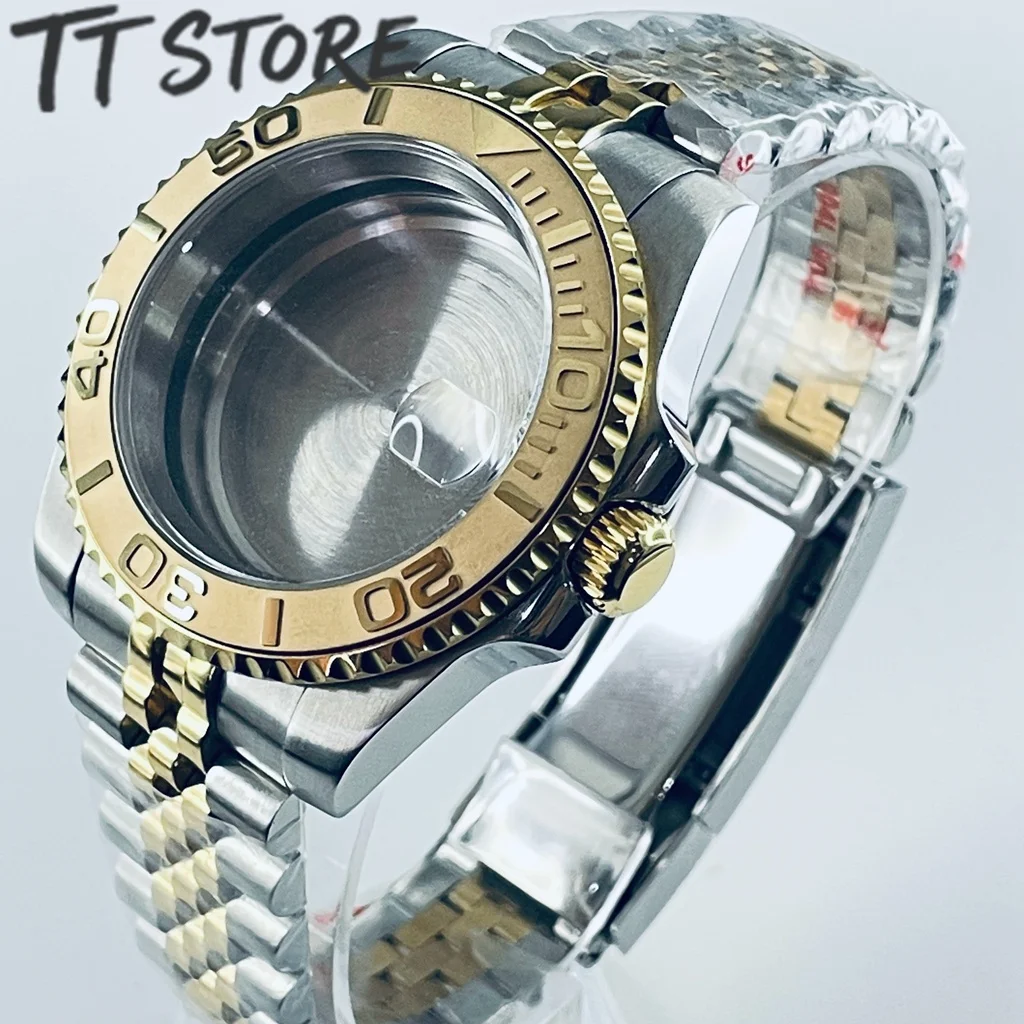 

40mm Silver Gold Watch with Ceramic Bezel Sapphire Case Sub Featuring NH34 NH35 NH36 NH38 NH39 ETA2824 PT5000 Movement