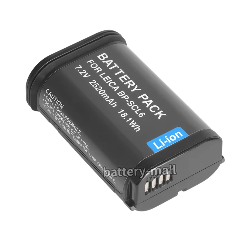 Brand New 2520mAh LC-SCL6 BCSCL4 BP-SCL6 Battery Suitable for Leica Q2、Q3、SL2、SL2S 19 531