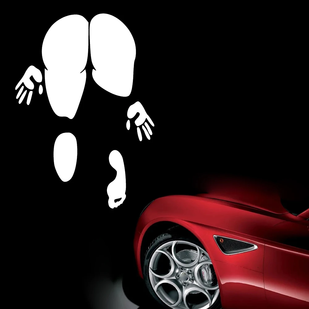Car Stickers Customizable Waterproof Easy Install No Residue Booty Print Funny Vinyl for Car Truck Window