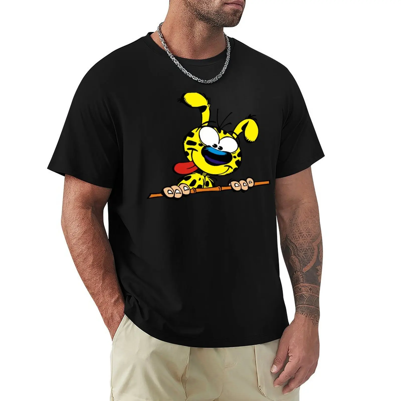 

Marsupilami with stick T-Shirt Quick Dry Outdoor Sports T-Shirt