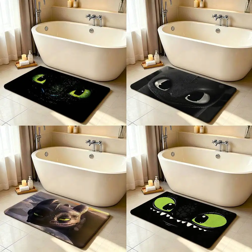 Cute Anime-t-tOOthlesS-S Carpet Bathroom Anti-slip Mat Door Mat Home Decoration Mat Entrance Door Mat Scratch-resistant Door Mat