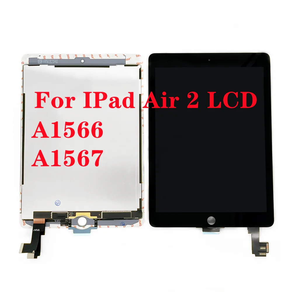 Original pantalla For IPad Air2 Air 2 A1566 A1567 LCD Display Touch Screen Digitizer Panel Assembly Replacement part