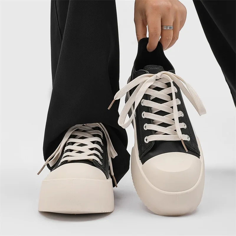 

Men's Shoes Big Head Derby Shoes Breathable Thick Soles Casual Versatile Board Shoes High Quality Man's Sneakers Zapatos Hombre