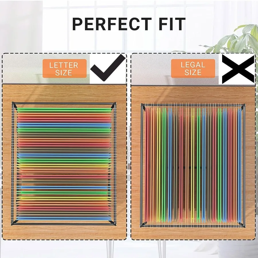 Hangende bestandsmap Frame Letter Size10" H Hoogte Dot Past niet op alle archiefkast Lade Bureau Hangende bestandsmappen Organizer Hol