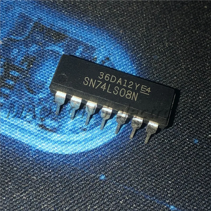 100PCS/LOT SN74LS08N 74LS08 DIP-14 Logic Chip Brand new genuine authentic