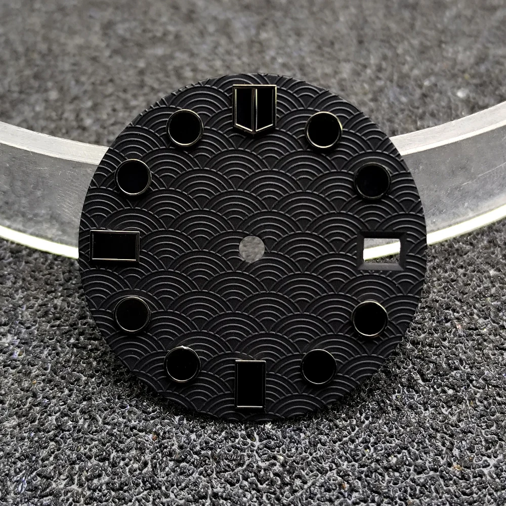 28.5mm New Design for NH35 NH36 Movement Watch Repair Parts Accessory Modified Sterile Watch Dial Wave Watch Face