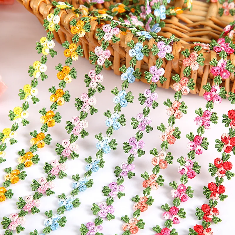 

Водорастворимая вышивка шириной 2 см, красочная кружевная бейка, одежда, ювелирные изделия, шпилька для волос, домашняя ткань, поделки, кружевная бейка