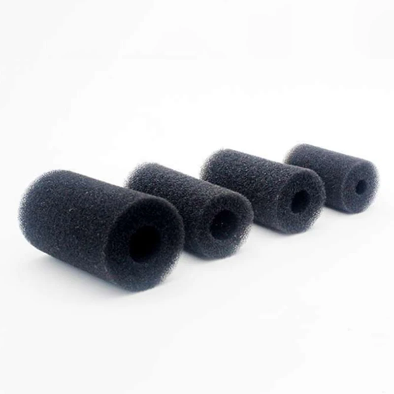 1Pc Foam Sponge Aquarium Filter Protector Cover For Fish Tank Inlet Pond Black Foam Cylinder Filter Inflow Inlet Protect