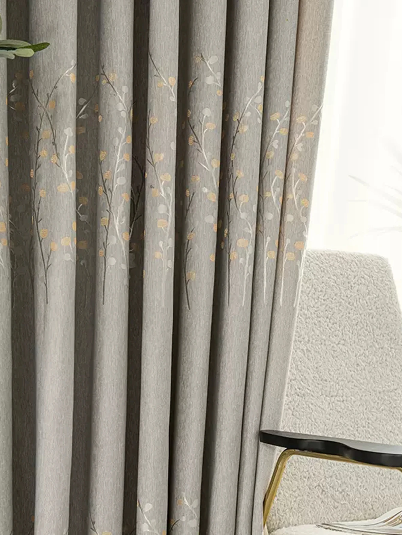 Thick Sunshade Fabric For Finished Blackout Curtains, 2024 New Model, Simple Living Room And Bedroom Design