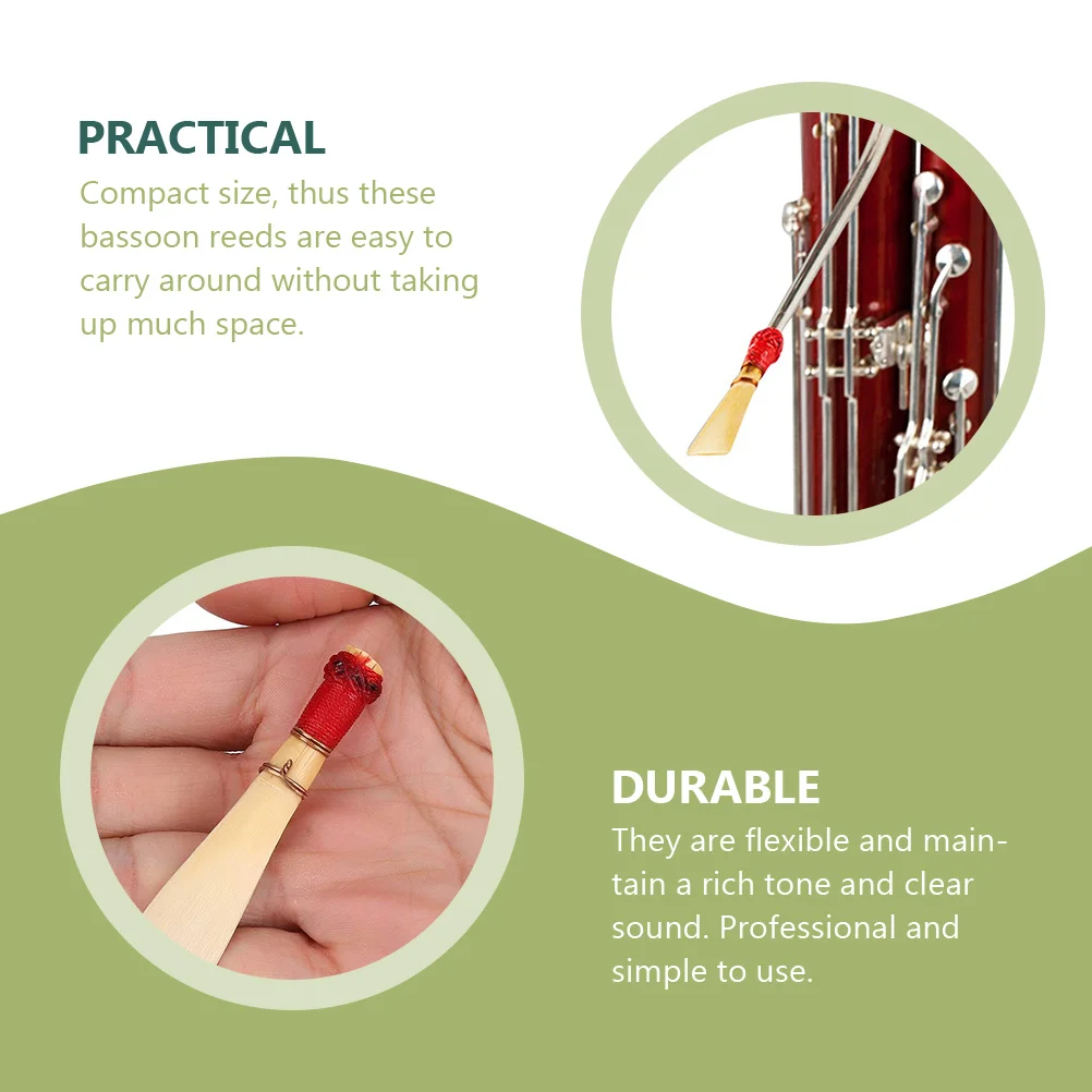 

2 Pcs Bassoon Playing Tool Instruments Replacement Part Accessories Natural Supplies