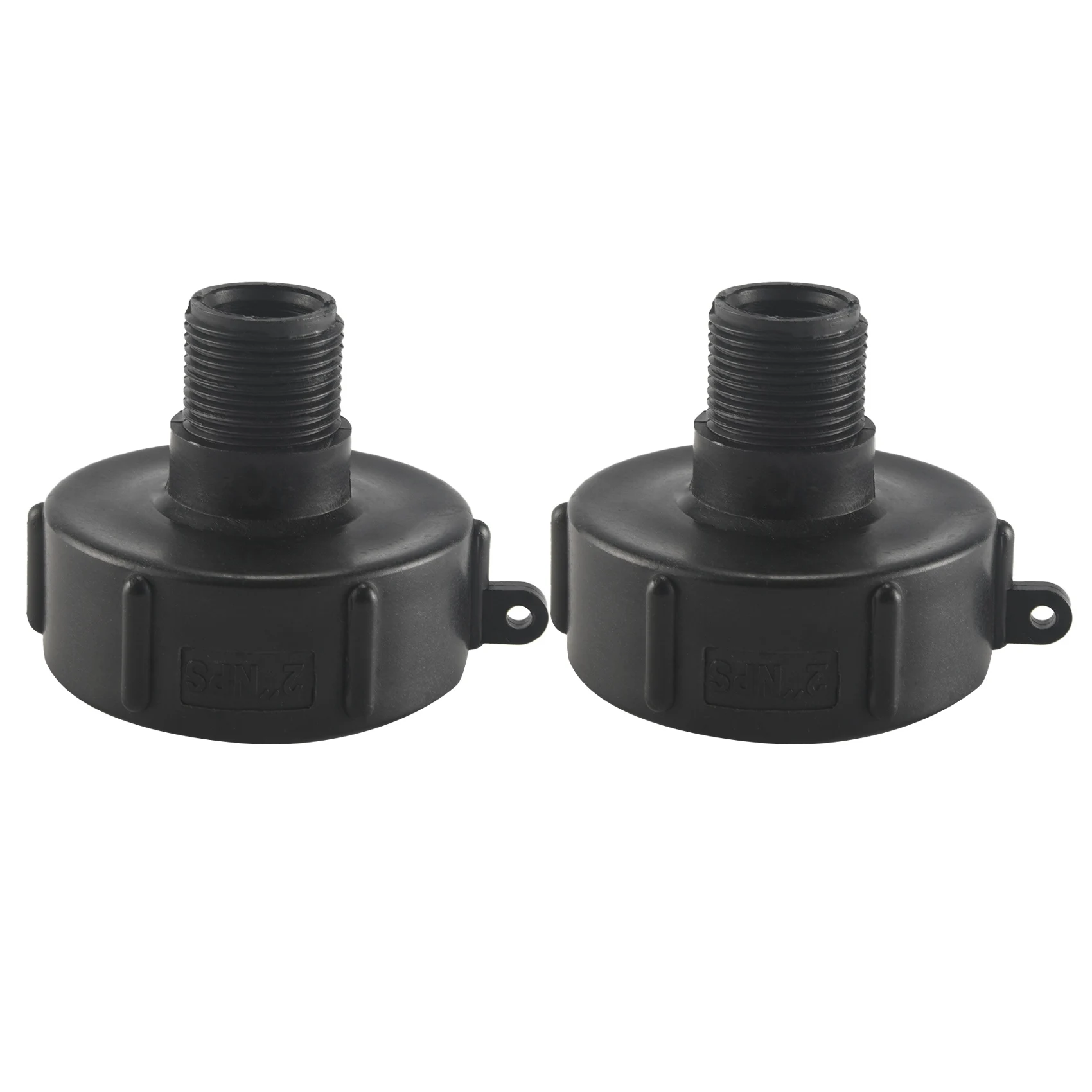 2Pcs IBC Tote Adapter 275 330 IBC Adapter Fine Thread 2Inch NPS Water Tank Garden Hose Adapter Connector