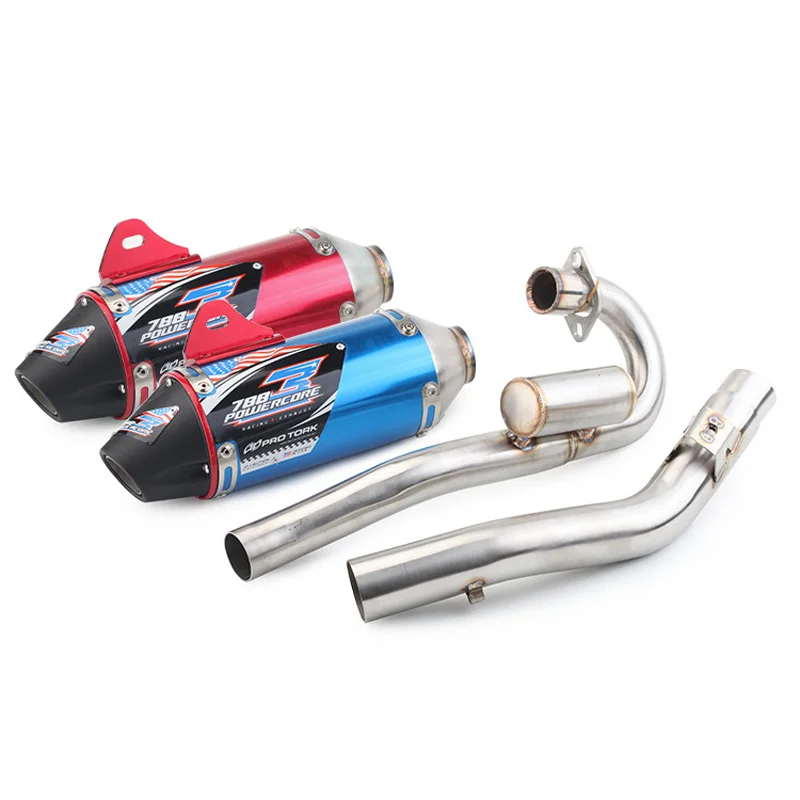 

For Honda CRF150F CRF230F Motorcycle Exhaust Pipe Full System Headers Front Middle Tube Slip On Muffler Escape Moto (2003-2016)