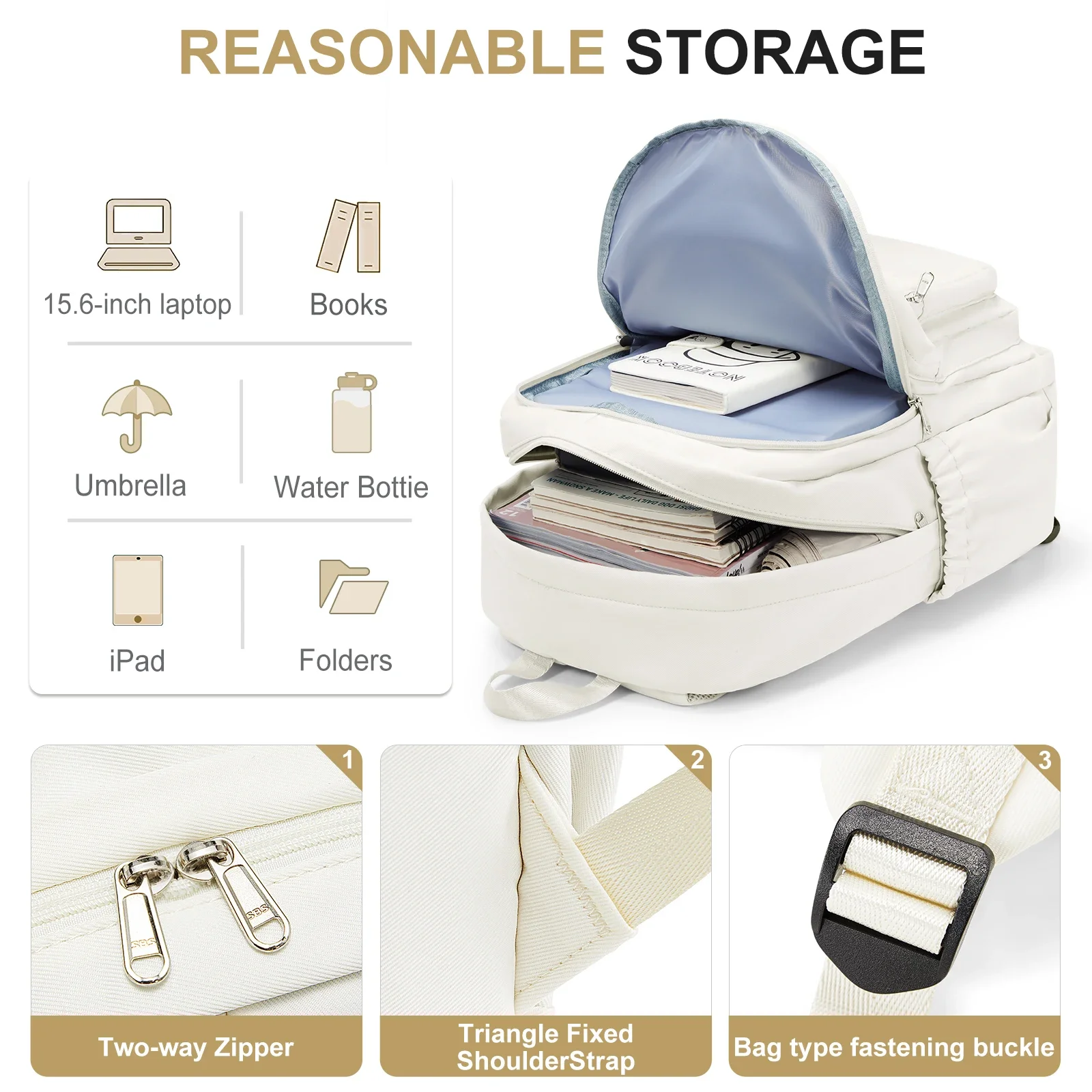 Mochila para niñas y adolescentes, mochilas escolares de viaje, mochila para niños, mochilas escolares informales, mochila bonita con múltiples bolsillos para libros