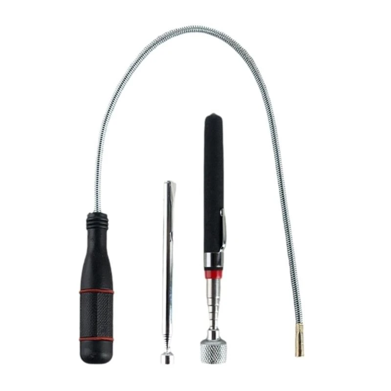 

652F Telescopic Pickup Tool Flexible Magnets Grabber for Car Repair Workshop Home Office Garage Retrieve Key Screws