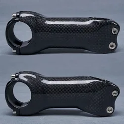 Bicycle Stem Carbon Fiber Stem For Road Bike MTB Cycling Bicycle Mountain Parts Gloss 3K Finish Angle 6 / 17 Degree