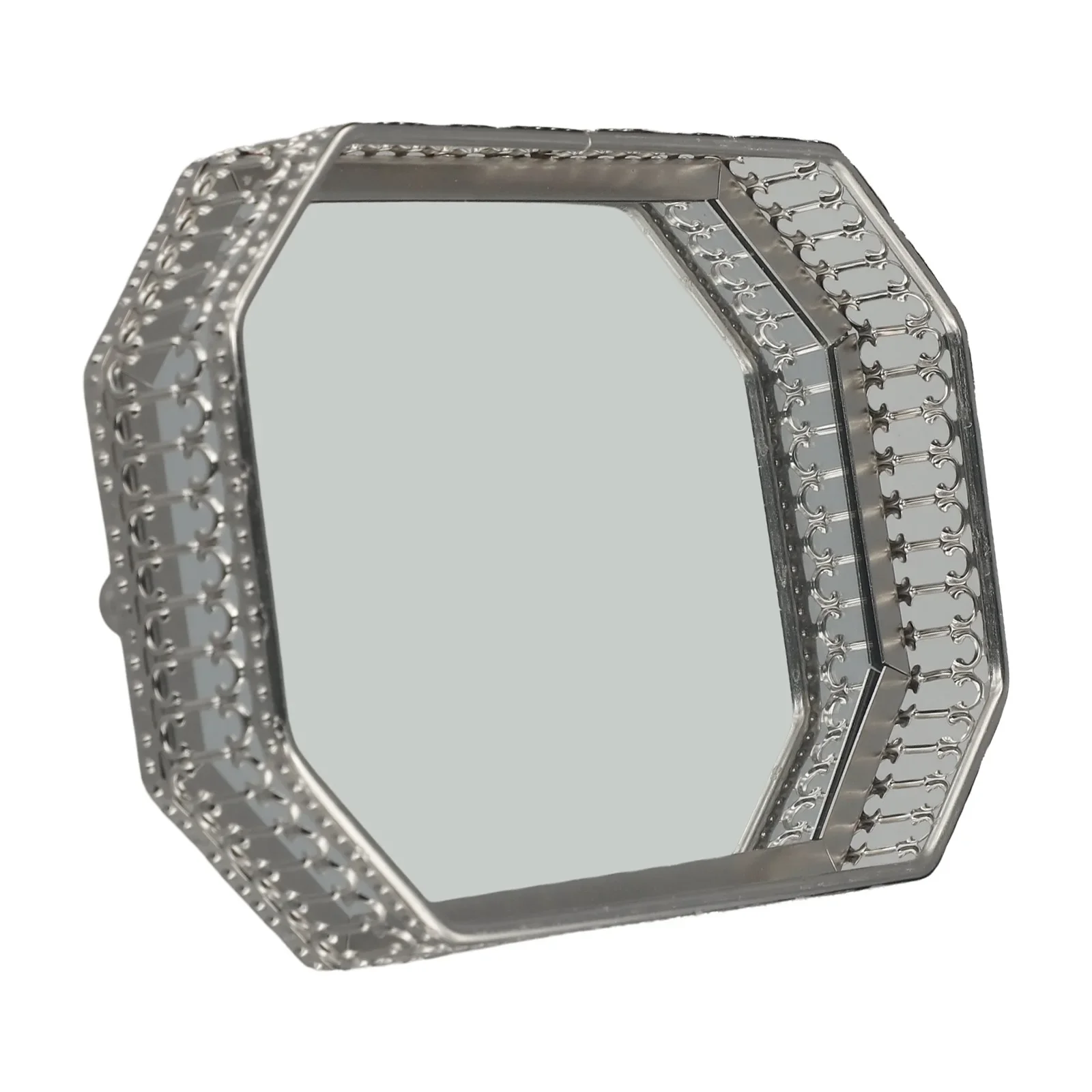 

Beautiful Light Luxury Mirror Metal Tray Christmas Coffee Table Retro Style Decorative Piece Special Occasions