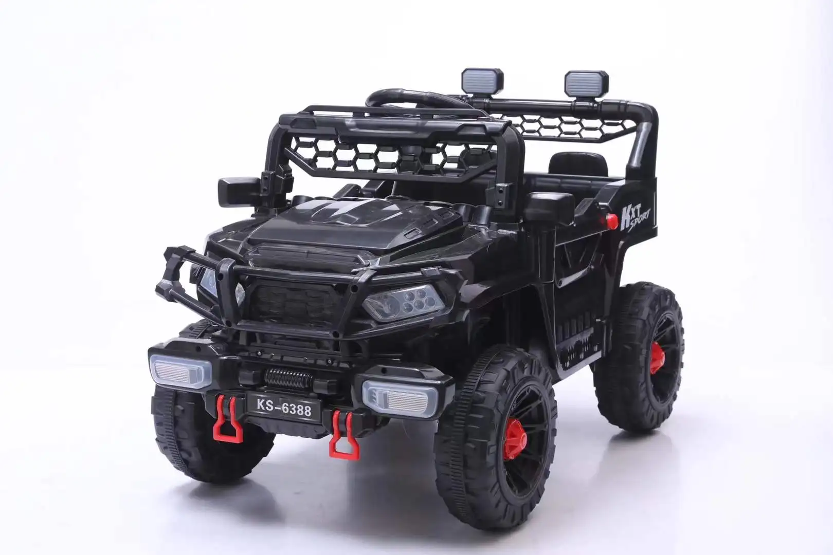 China's new children's electric toy car suitable for children aged 1 to 6, with music lights, two-seat electric off-road vehicle