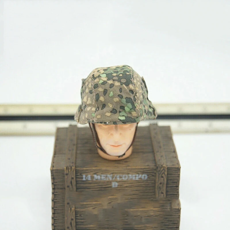 1/6 Scale Camouflage Helmet German Cap Cover Model Toy Fit 12'' Action Figure Scene Accessories for Collectible