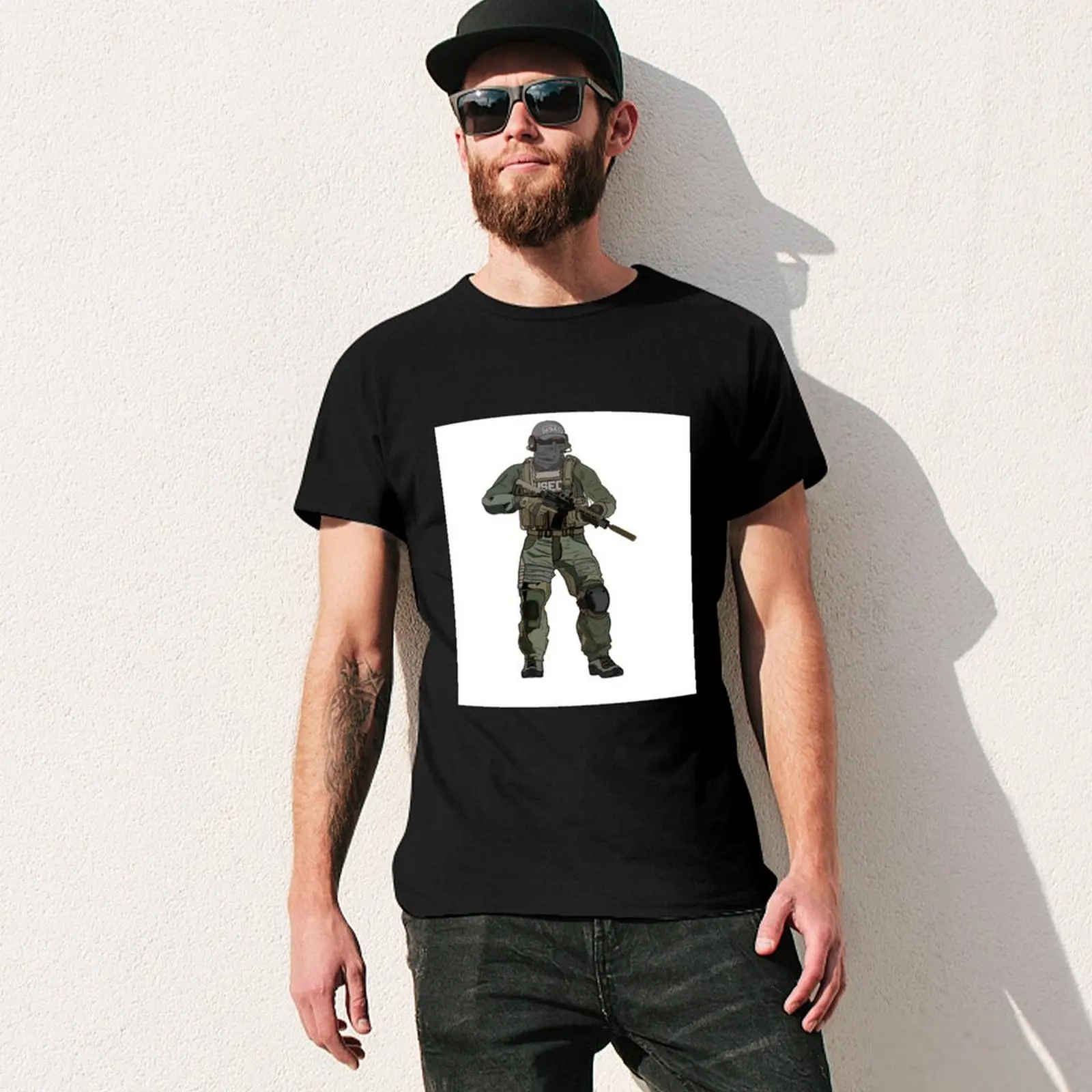 Escape from tarkov usec T-Shirt quick drying cute tops T-shirts man Luxury man compression shirt men