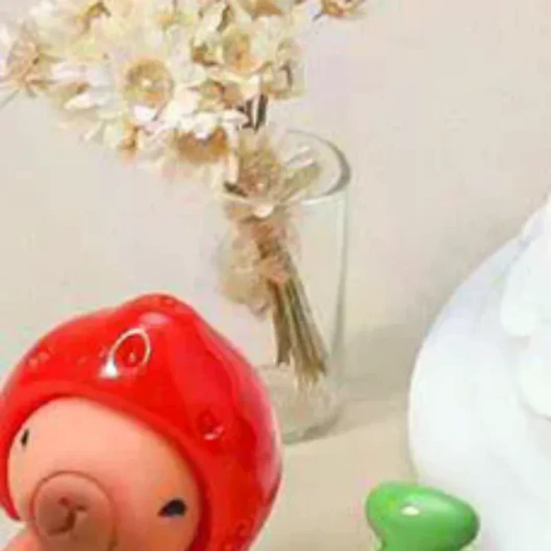 6 Styles/Set Cartoon Cute Fruit Capybara Dolls Car Resin Ornaments Desktop Home Decoration Dollhouse Props Toy Accessories Gifts