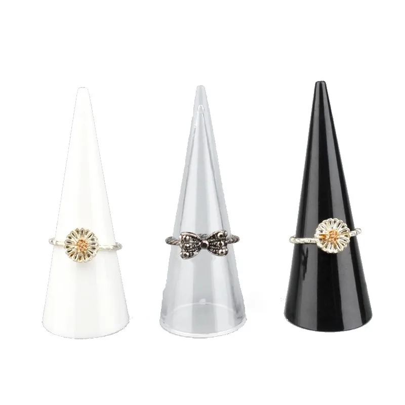 

10 Pack Mini Conical Ring Display Stand Eco Friendly Jewelry Holder Ornament Display Prop For Jewelry Show