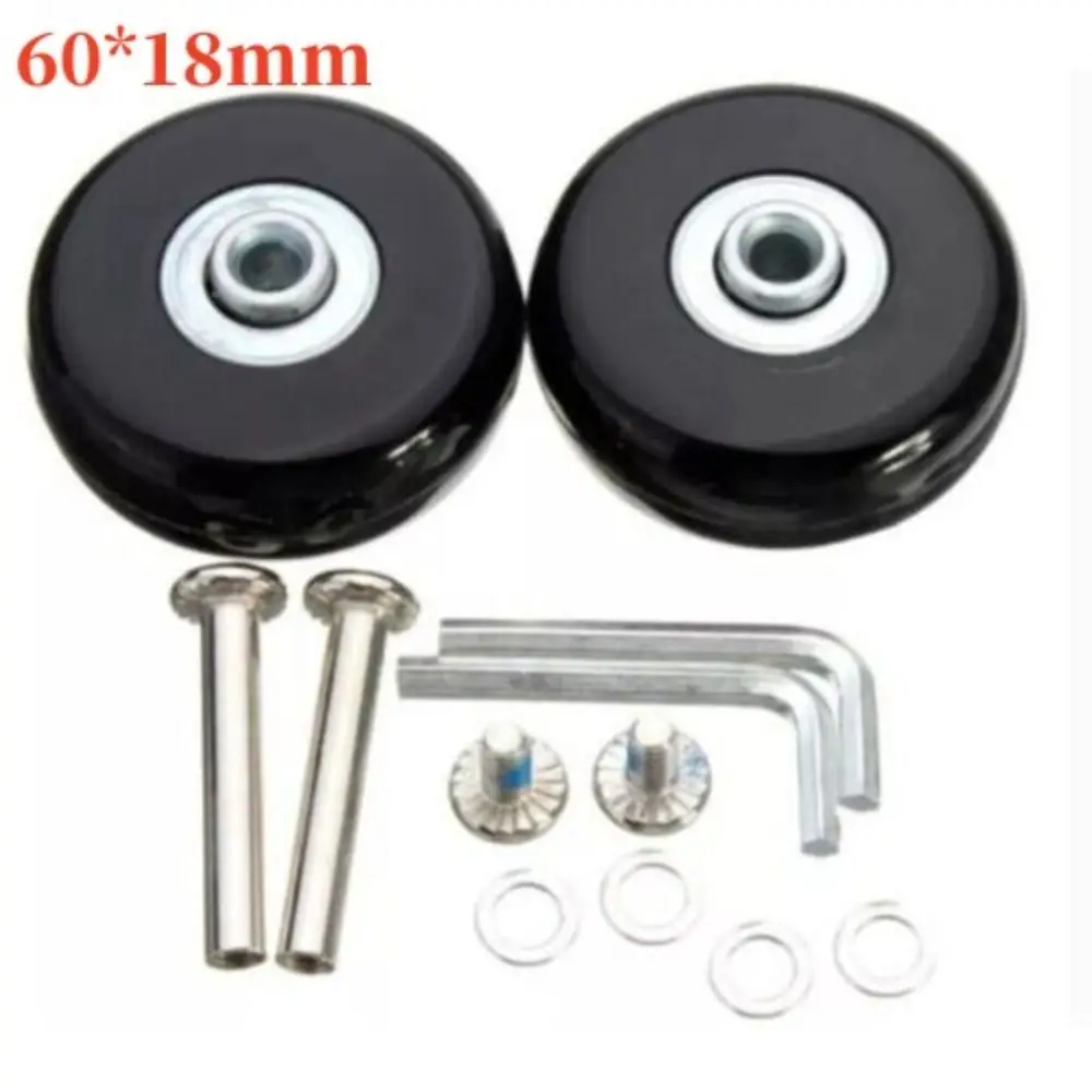 

57-59MM Durable Silent Replacement Suitcase Parts Axles Travel Luggage Wheels Axles Repair Kit Casters Repair