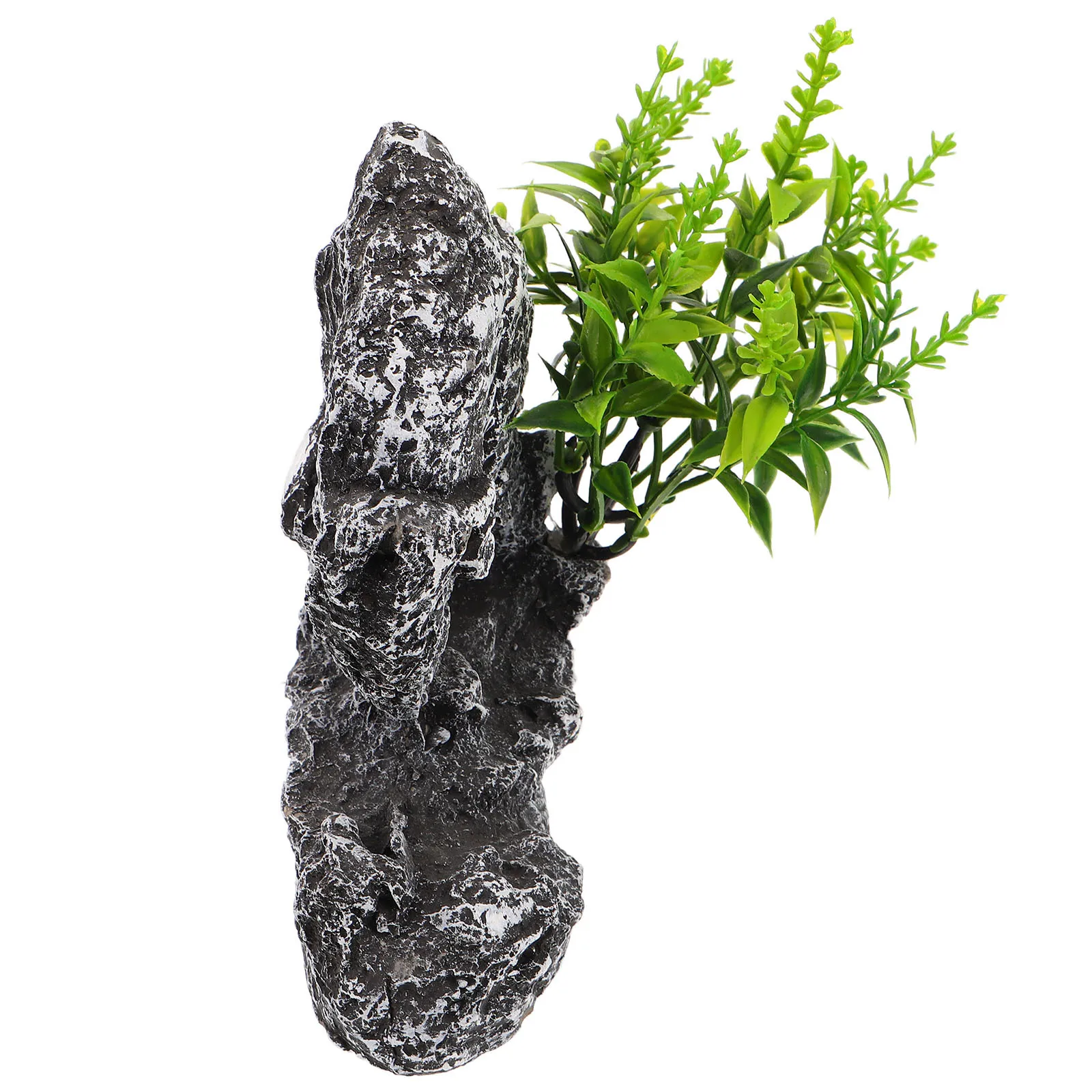 

Aquarium Mountain Rockery Landscape Fish Tank Decoration Betta Hideaway Cave Simulated Rock Hiding Ornament for Small Fish