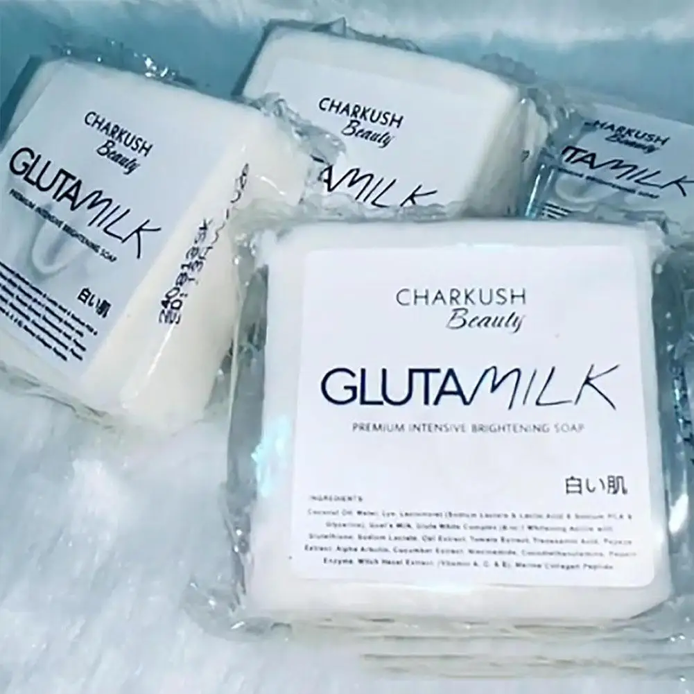 

Gluten Milk Soap Collagen Vitamin Skin Whitening Acne Pore Removal Moisturizing Cleansing Soft Body Handmade Milk Soap