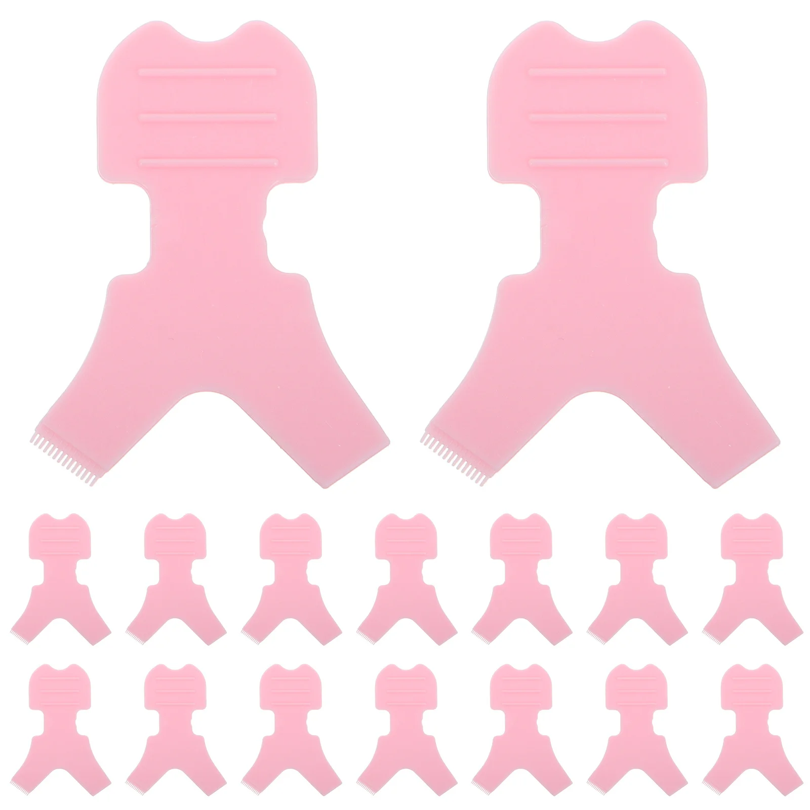 

50Pcs Eyelash Applicator Tool Y-Shaped Lash Lift Comb for Lash Perm Extension Silicone Curling Brush Makeup Supply