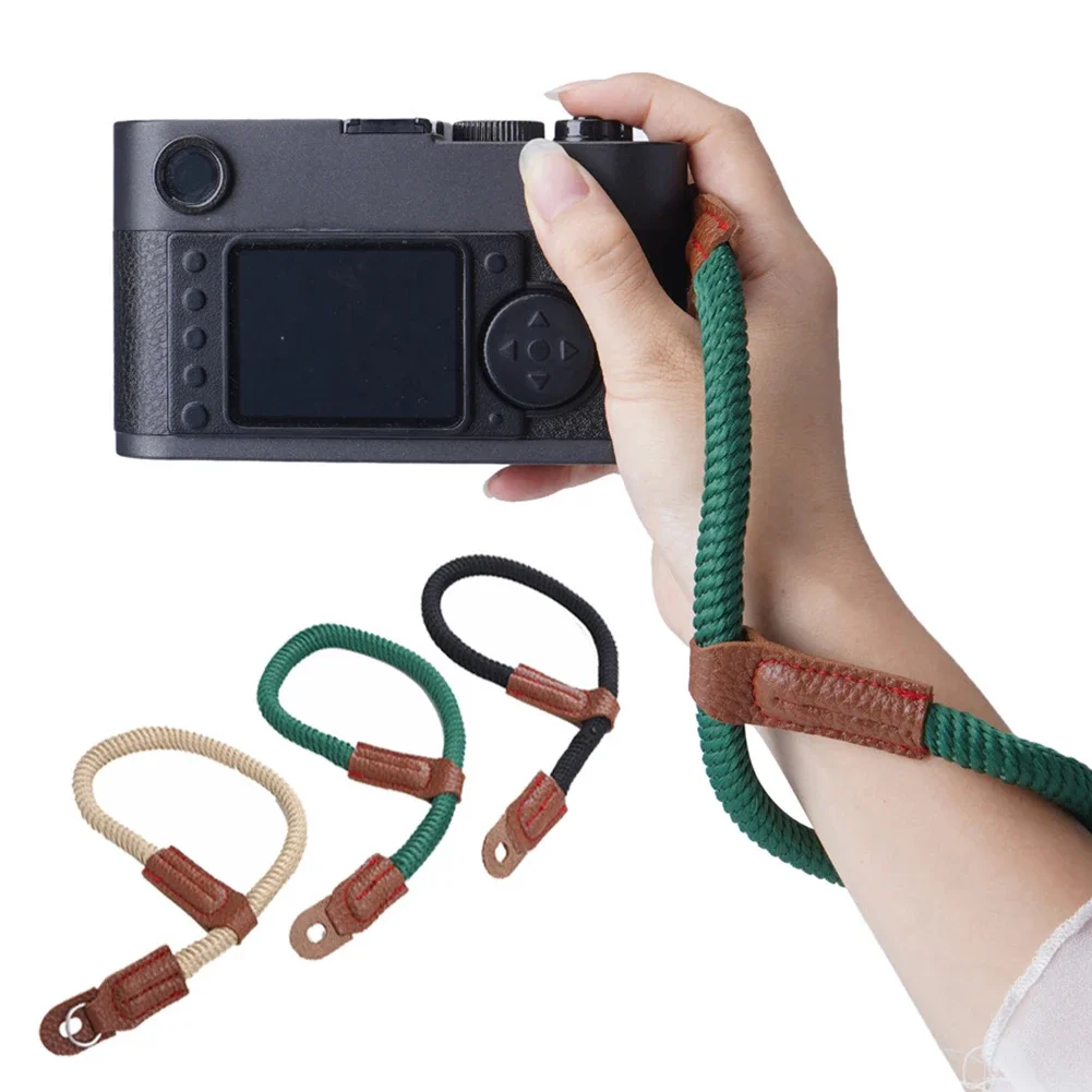 Nylon Braided Microcamera Neck Strap Camera Quick Release Wrist Belt For Sony Fushi Lycra Polaroid Canon Nikon Shoulder Strap