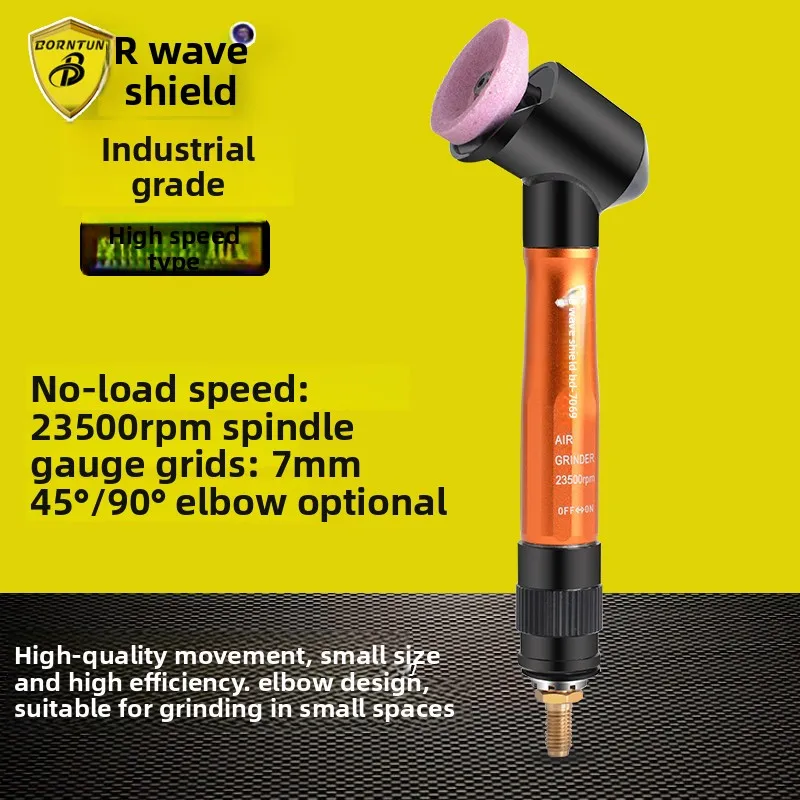Wave Shield 90-Degree 45-Degree Air Grinding Pen, Pen-Style Pneumatic Grinder, Elbow Pneumatic Grinding Pen, Mini Grinding Wheel Machine